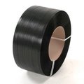 Pac Strapping Products Global Industrial„¢ Polypropylene Strapping, 1/2"W x 7200'L x 0.026" Thick, 8" x 8" Core, Black 48H.50.2172